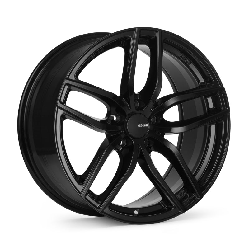 Enkei Tune 18x8.5 / 5x120 BP / ET38 / 72.6mm Bore - Gloss Black Wheel - 555-885-1238BK