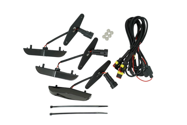 Cali Raised 14-24 Toyota 4Runner Grille Raptor LED Light Kit - Smoked - CR3687 - front view