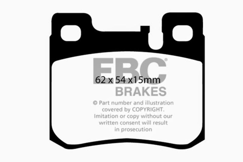 EBC 94-95 Mercedes-Benz C220 (W202) 2.2 (ASC) Ultimax2 Rear Brake Pads - UD620