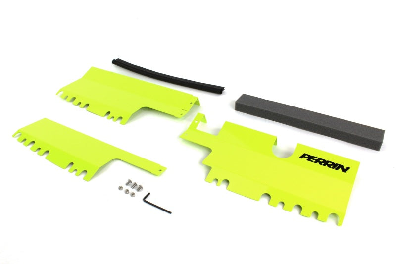 Perrin 15-21 WRX/STI Radiator Shroud (With/Without OEM Intake Scoop) - Neon Yellow - PSP-ENG-512NY