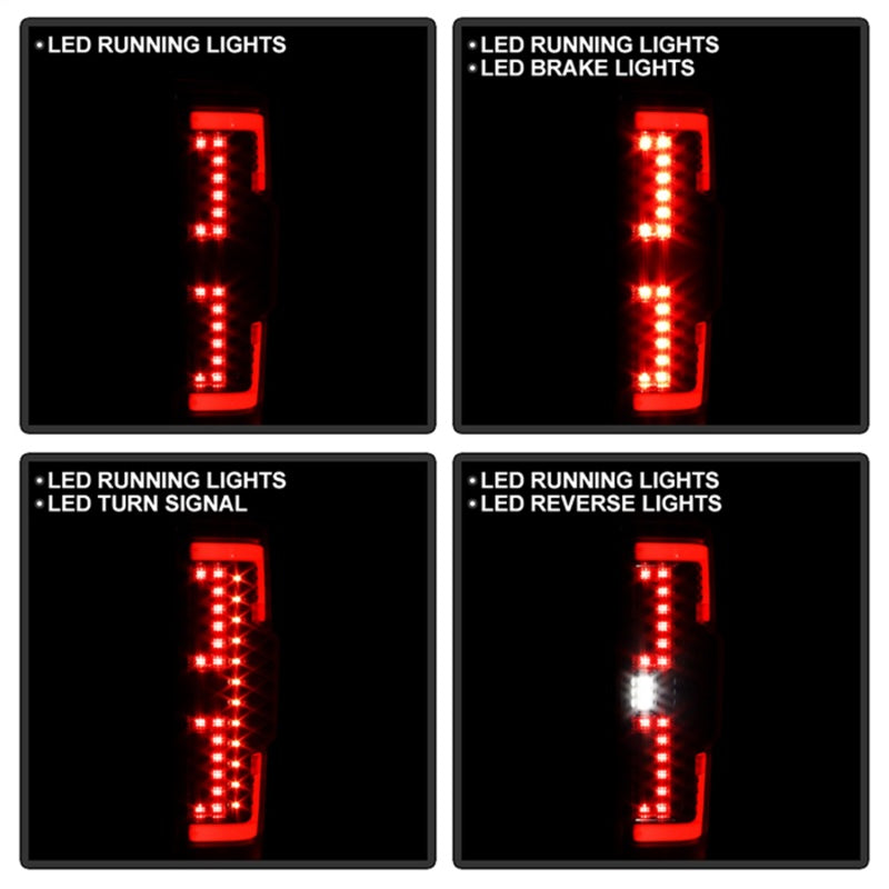 Spyder 20-21 Ford F250 Superduty LED Tail Lights - Black (ALT-YD-FS20HAL-LED-BK) - 5088659