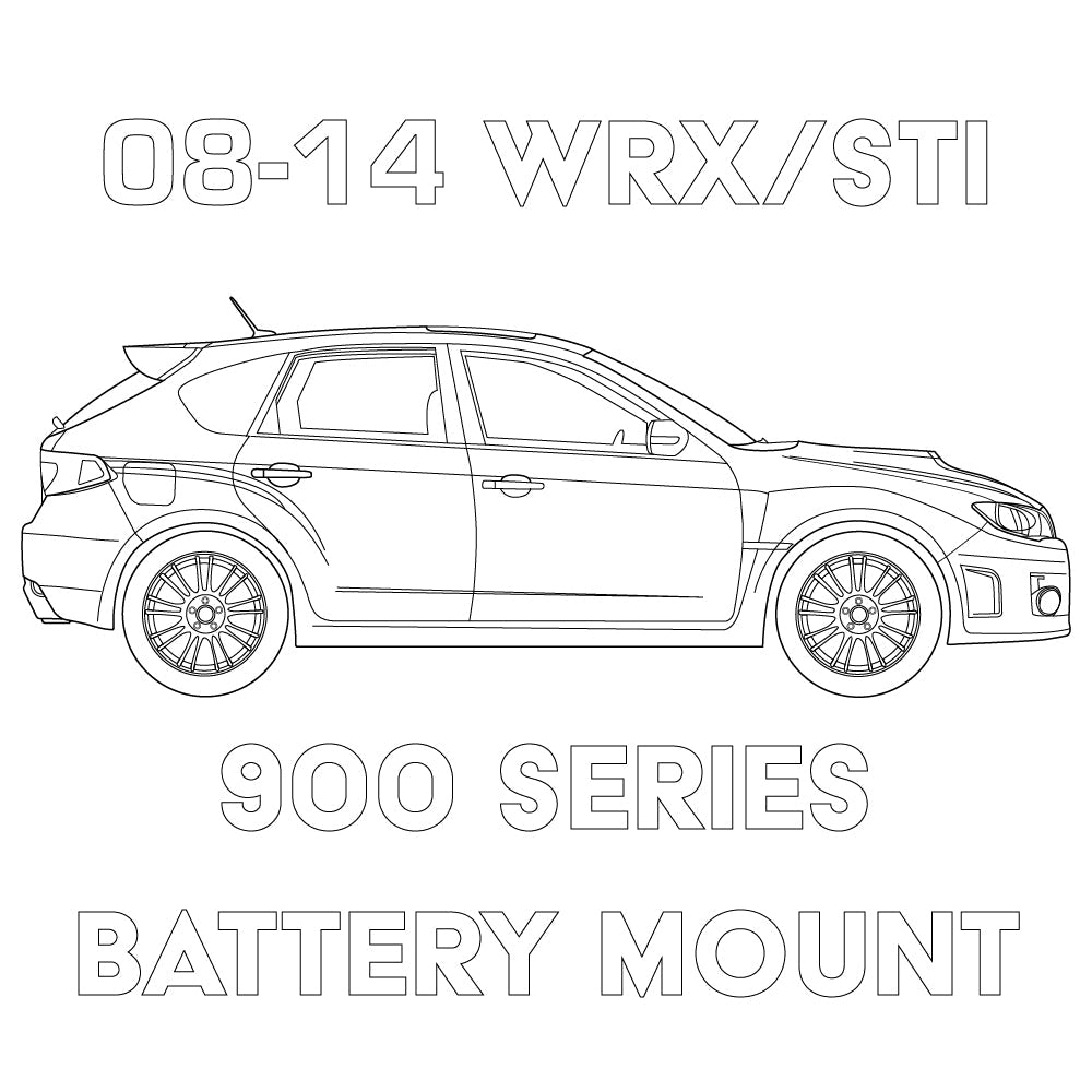 Mele Design - 2008-2014 Subaru WRX/STI 900 Series Battery Mount for 2008-2014 Subaru WRX STI - angle view