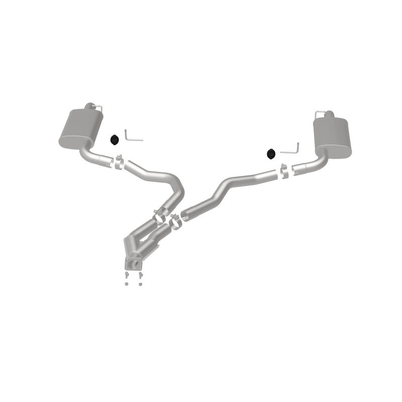 MagnaFlow 75-79 Chevy Corvette V8 5.7L Dual Split Rear Exit Stainless Cat-Back Perf Exhaust - 16710