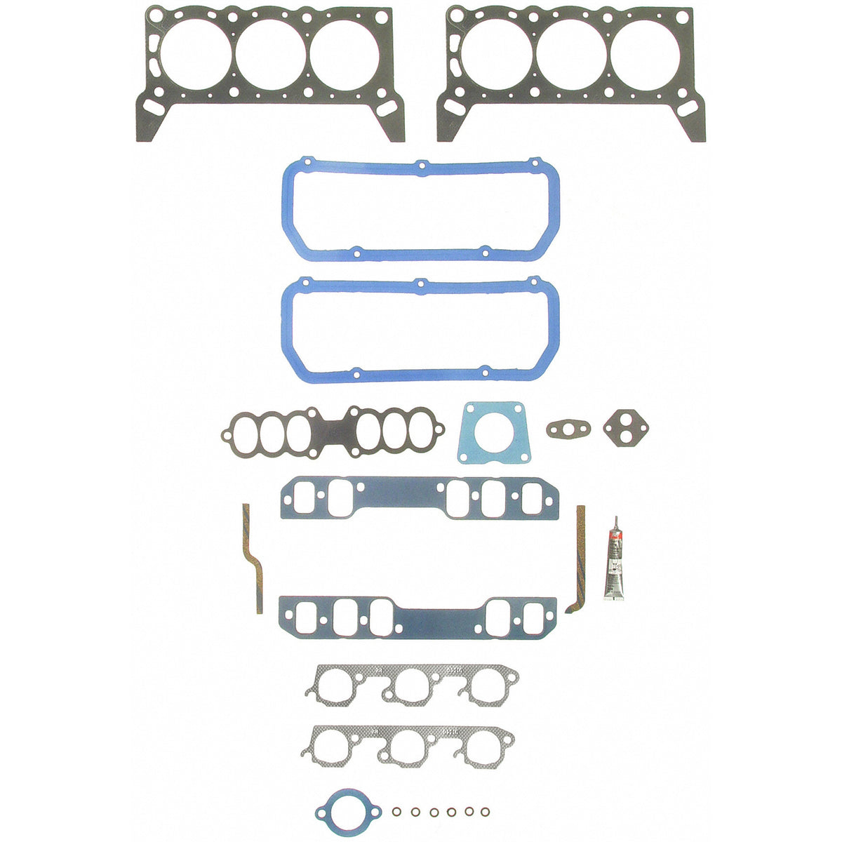 Fel-Pro Mercury Cougar HIS 8857 PT-5 PermaTorque Engine Cylinder Head Gasket Set - HIS8857PT5 for 1989-1993 Mercury Cougar - front view
