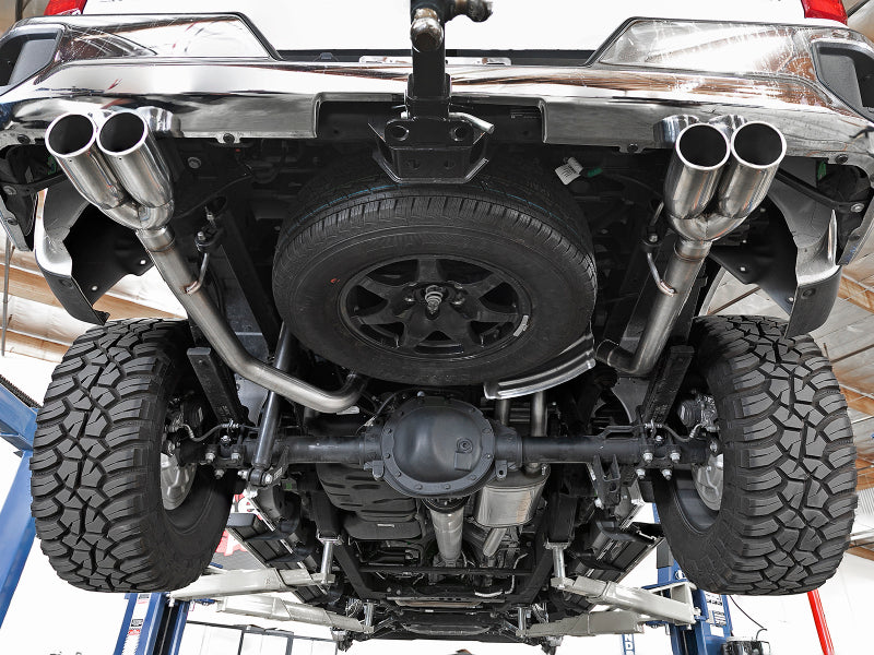 aFe Vulcan Series 3in-2-1/2in 304 SS Cat-Back 2019 GM Silverado 1500 V8-5.3L w/ Polished Tips - 49-34104-P