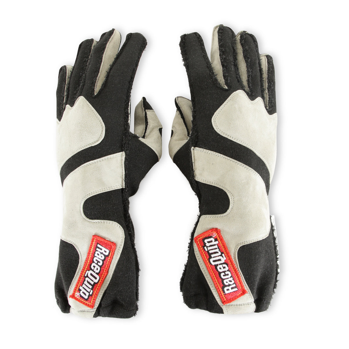 RaceQuip SFI-5 Gray/Black XL Outseam w/ Closure Glove
