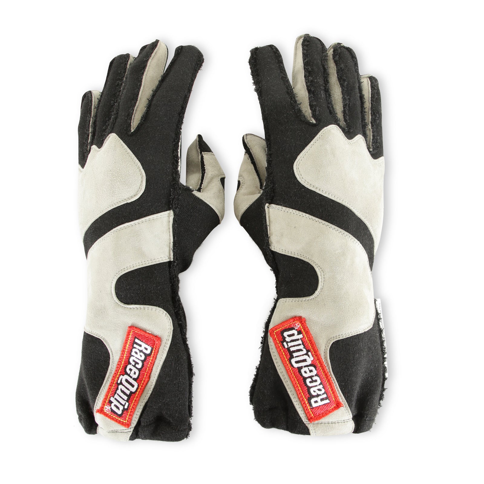 RaceQuip SFI-5 Gray/Black XL Outseam w/ Closure Glove