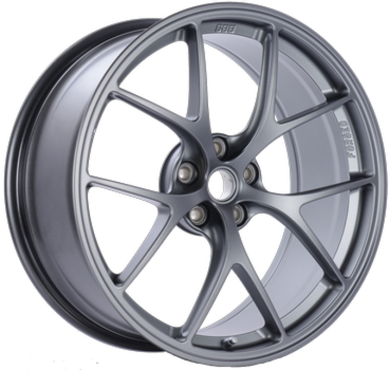 BBS FI 20x9.5 5x120 ET26 CB72.5 Titanium Wheel -82mm PFS/Clip Req - FI029TI by BBS