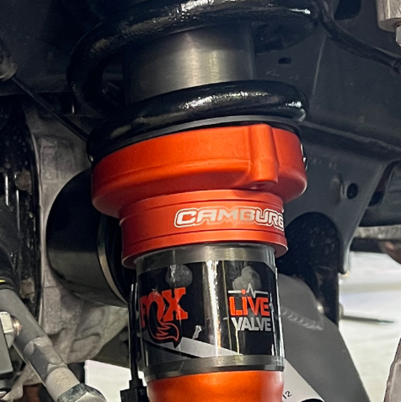 Camburg Ford Raptor 21-23 1.5in Front Spring Preload Spacer Kit (Fox Orange) - CAM-110227-ORG