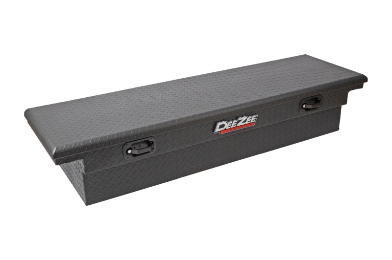 Deezee Universal Tool Box - Red Crossover - Single Lid Black BT Pull Handle (Low/Txt Blk) - DZ10170LTB