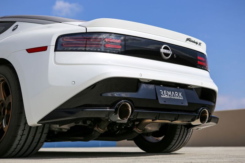 REMARK 2023+ Nissan Z Burnt Stainless Double Wall Tip Axle Back Exhaust - RO-TT35-D