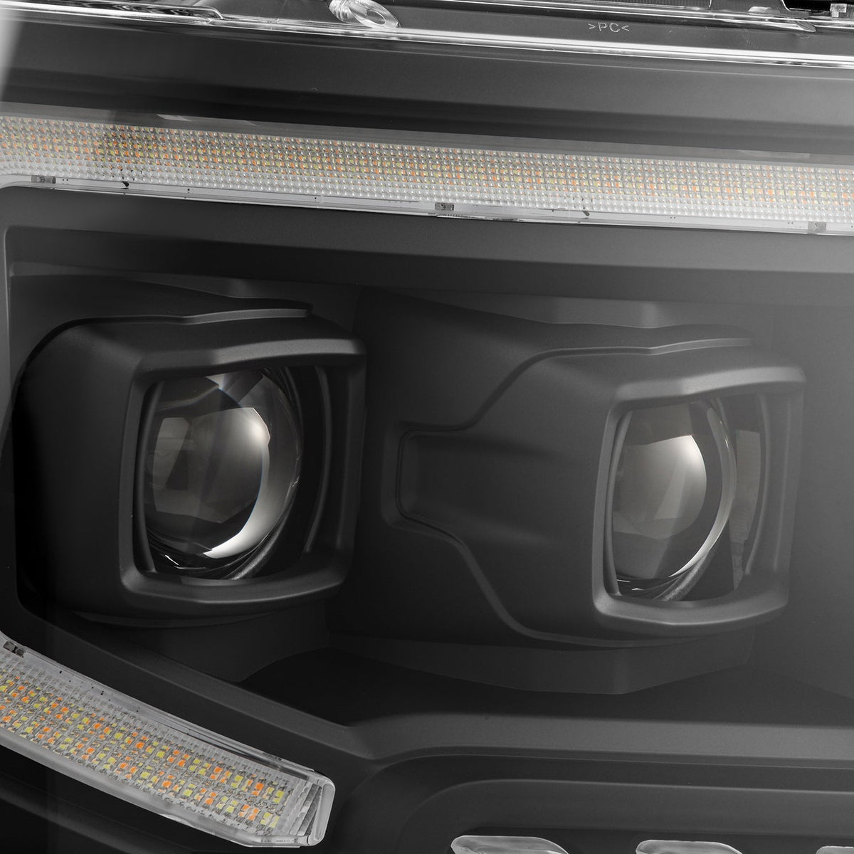 AlphaRex 09-14 Ford F150 MKII LUXX-Series LED Projector Headlights - Black - 880092 for 2009-2014 Ford F 150 - alternate view