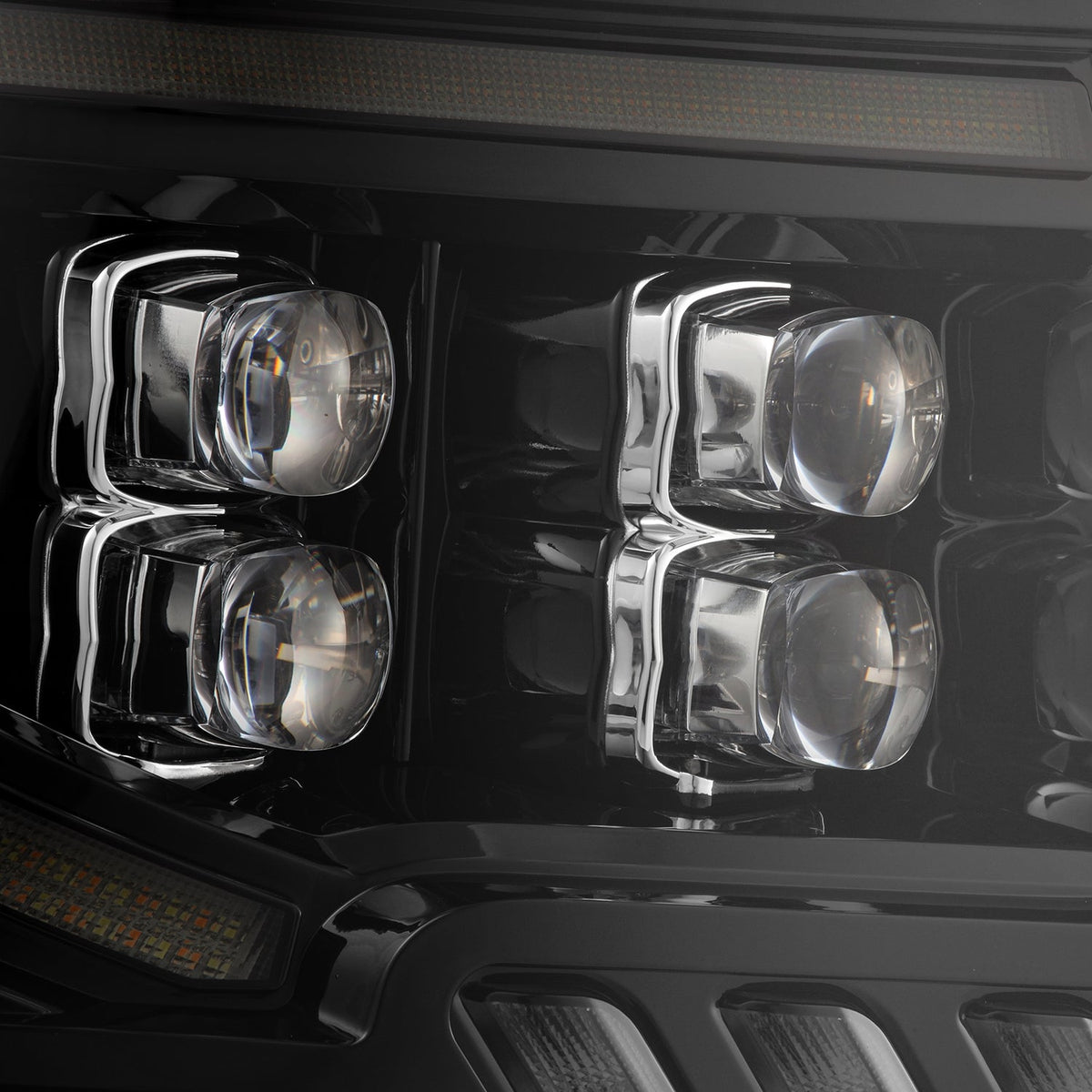 AlphaRex 09-14 Ford F150 NOVA-Series LED Prj. Headlights Alpha Blk w/Activ Light & SeqSig /SB DBL - 880093 for 2009-2014 Ford