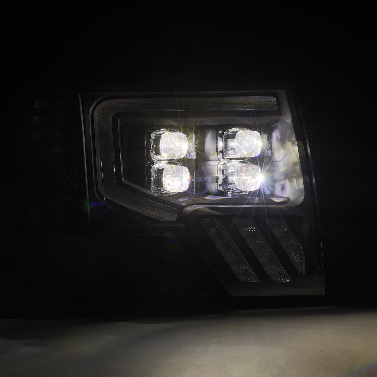 AlphaRex 09-14 Ford F150 NOVA-Series LED Prj. Headlights Alpha Blk w/Activ Light & SeqSig /SB DBL - 880093 for 2009-2014 Ford