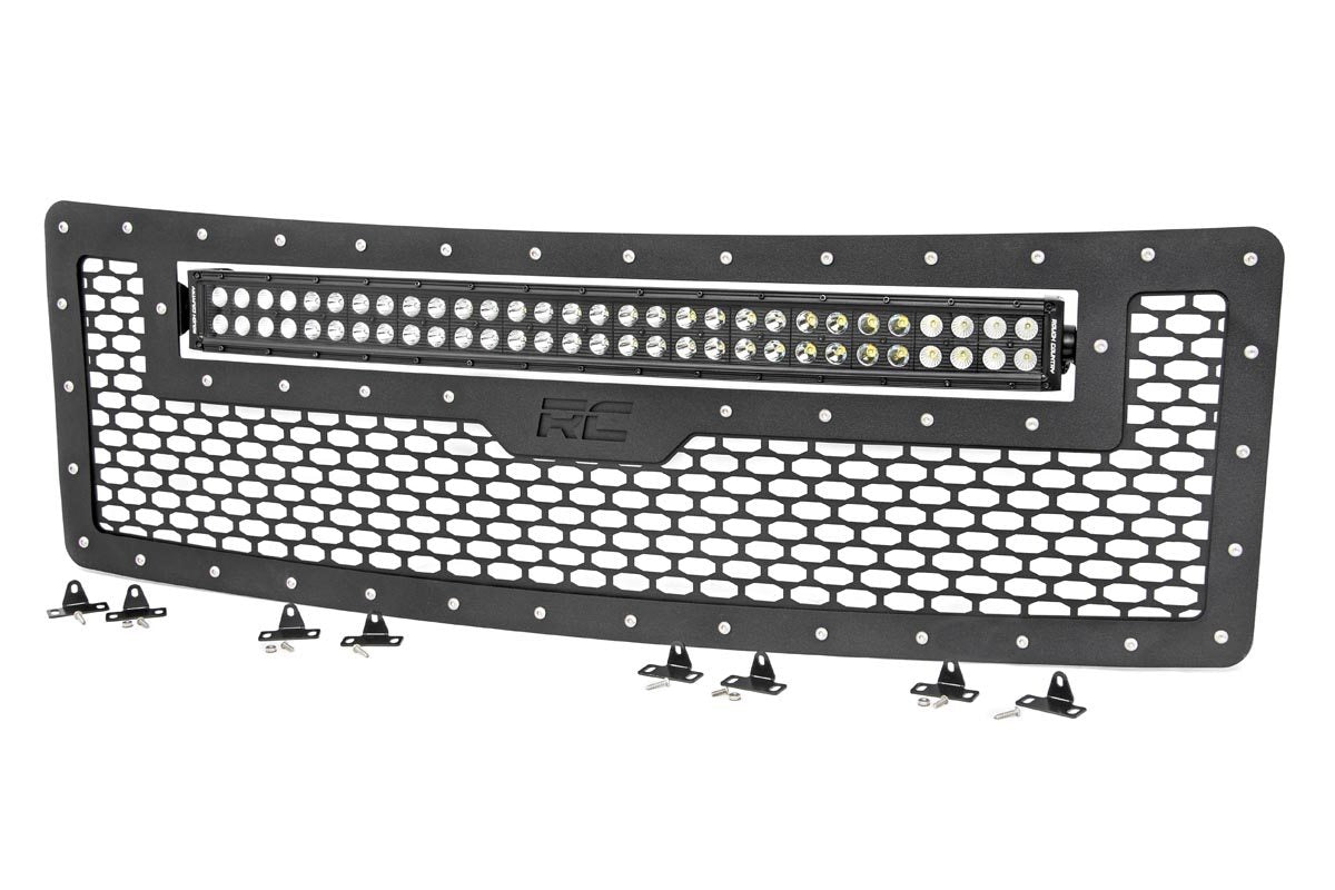 Mesh Grille | 30&quot; Dual Row LED | Black | Ford F-150 2WD/4WD (09-14)