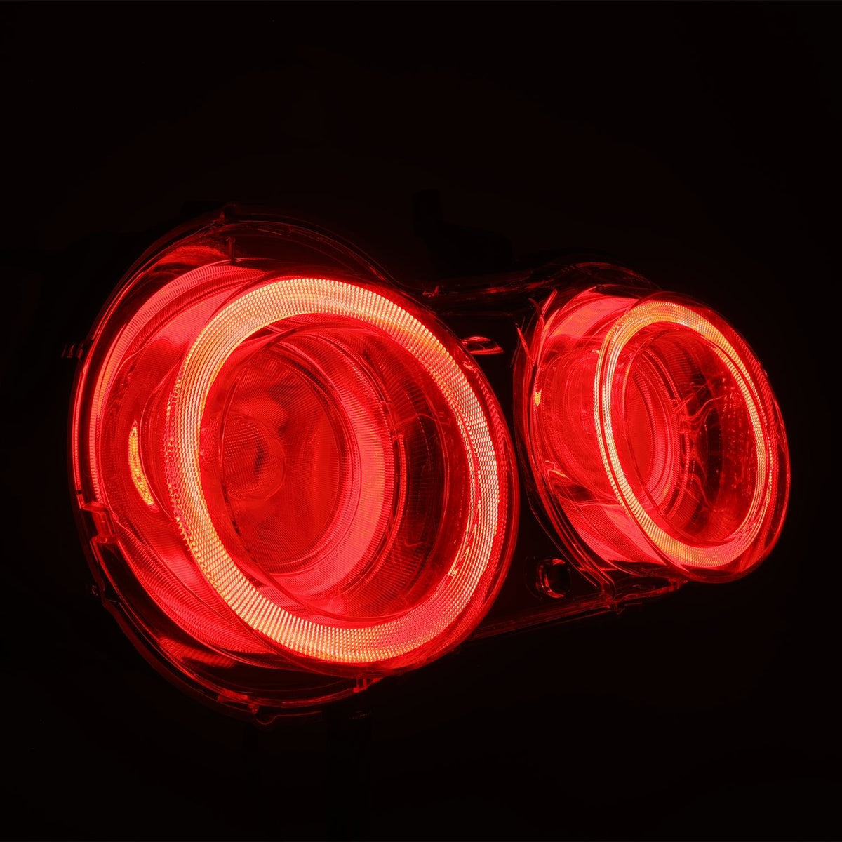 Alpharex 09-25 Nissan GT-R Nova-Series LED Tail Lights - Clear - 692004 for 2009-2025 Nissan GT R - angle view