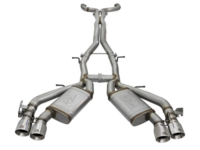 aFe MACHForce XP 3in 304 Stainless Steel Cat-Back Exhaust 16-17 Chevy Camaro SS V8-6.2L - 49-34069-P