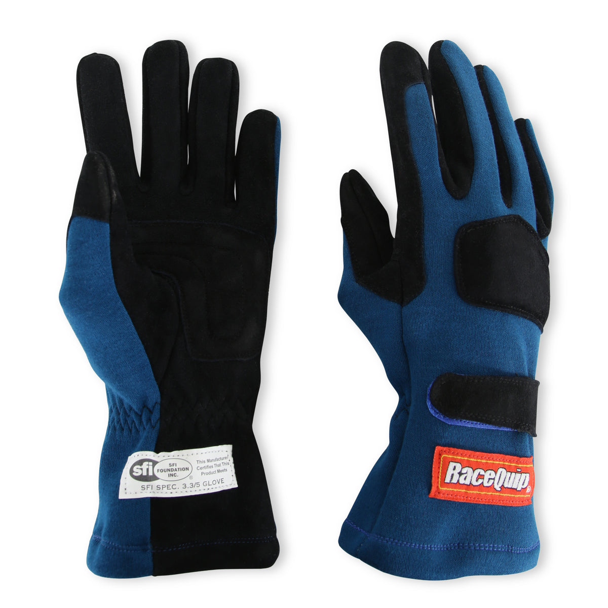 RaceQuip Blue 2-Layer SFI-5 Glove - Small