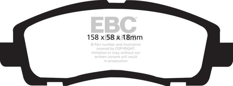 EBC 05-14 Honda Ridgeline 3.5 Greenstuff Front Brake Pads - DP61753