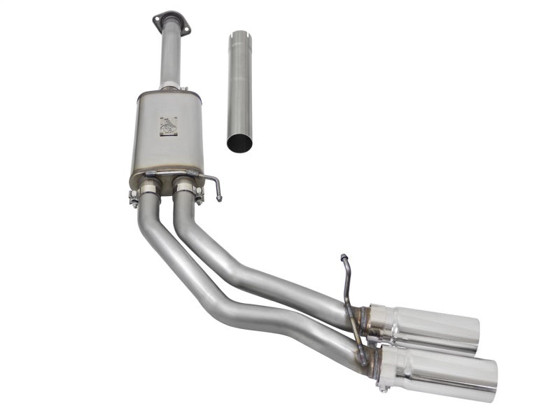 aFe Rebel Exhausts 3in SS Cat-Back 15-16 Ford F-150 EcoBoost V6 2.7/3.5L V8 5.0L w/ Polished Tips - 49-43081-P