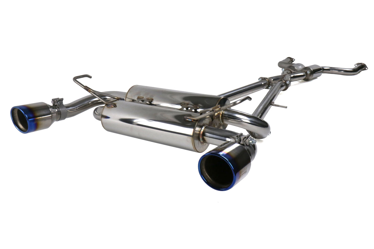 Invidia 07+ Infiniti G37 Coupe Gemini Rolled Titanium Tip Cat-back Exhaust - HS07IG7GID