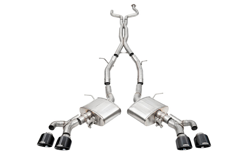 Corsa 22-25 Cadillac CT4 V Blackwing 3in Active Valve Cat-Back - 4.5in Black Tip - 21317BLK