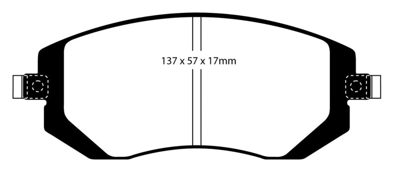 EBC 03-05 Subaru Impreza 2.0 Turbo WRX Bluestuff Front Brake Pads - DP51661NDX