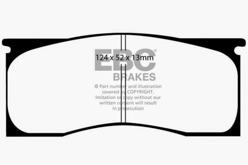 EBC 65-69 Dodge Dart 2.8 Yellowstuff Front Brake Pads - DP41157R