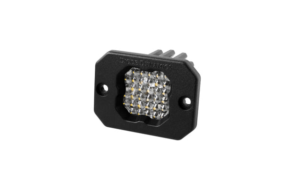 Diode Dynamics Stage Series C1 LED Pod Pro - White Flood Flush RBL Each - DD6476S by Diode Dynamics - front view