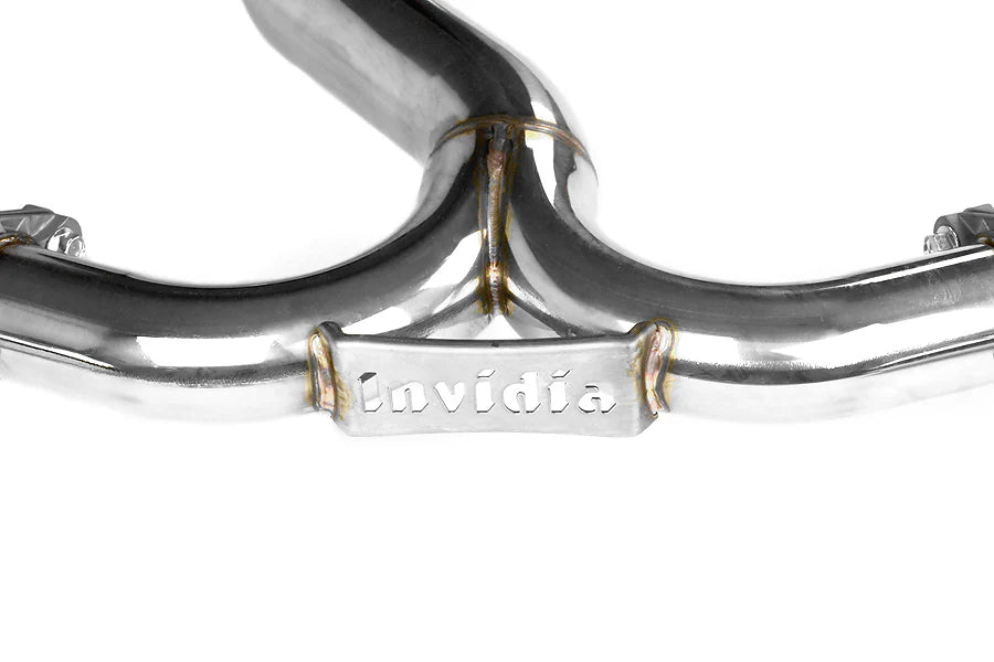 Invidia 08+ Subaru WRX/STI 4dr N1 Twin Outlet Single Layer Tip Titanium Cat-Back Exhaust - HS11STIGTT