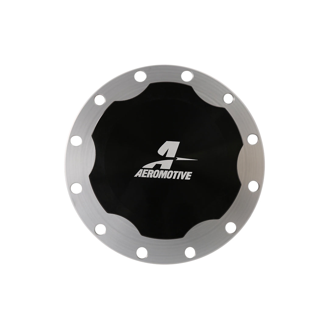 Aeromotive Fillcap - Screw-On - 3in - Flanged - 6-Bolt - Black - 18730