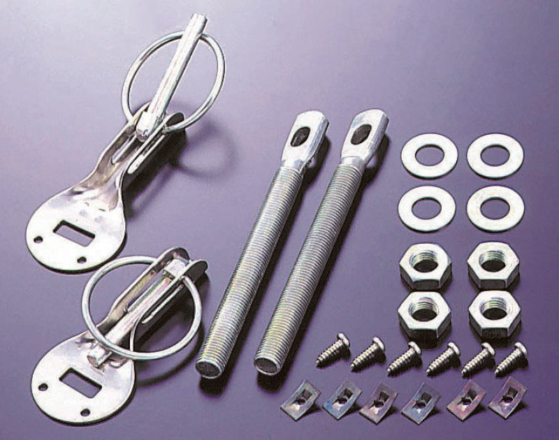 Cusco Body Pins For hood Aluminum-Silver Universal - 00B 817 A for 1985-1987 Toyota Corolla