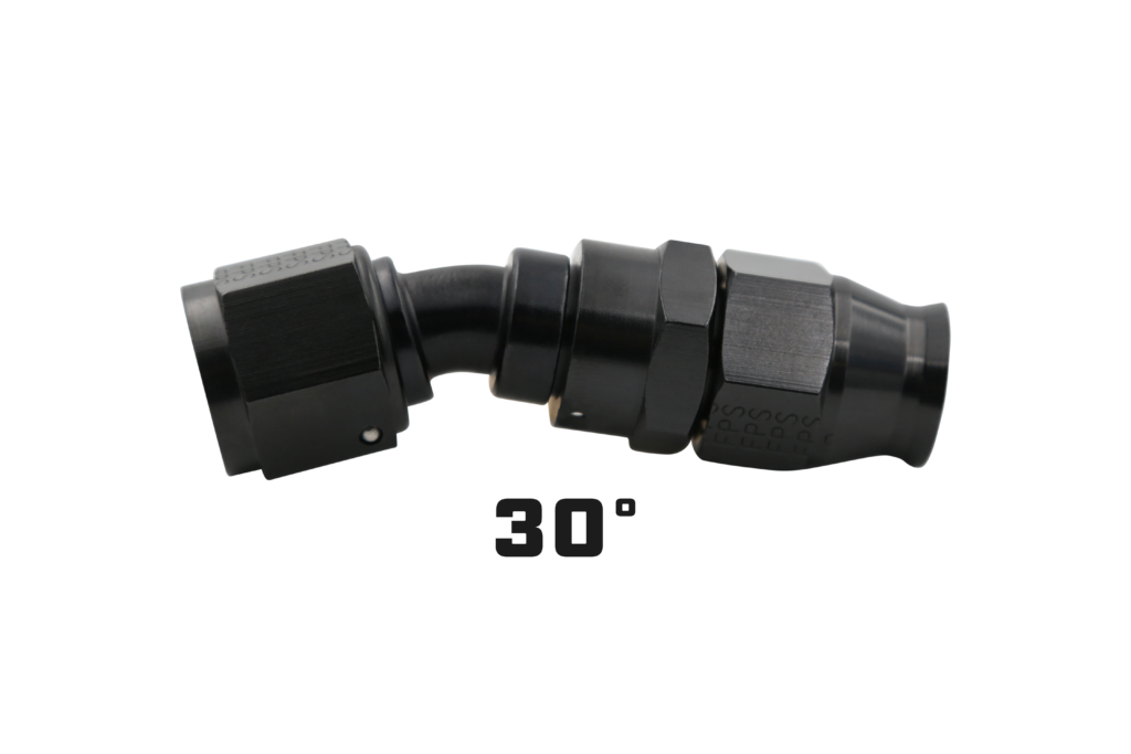 Aeromotive PTFE Hose End - AN-10 - 90 Deg - Black Anodized - 15358