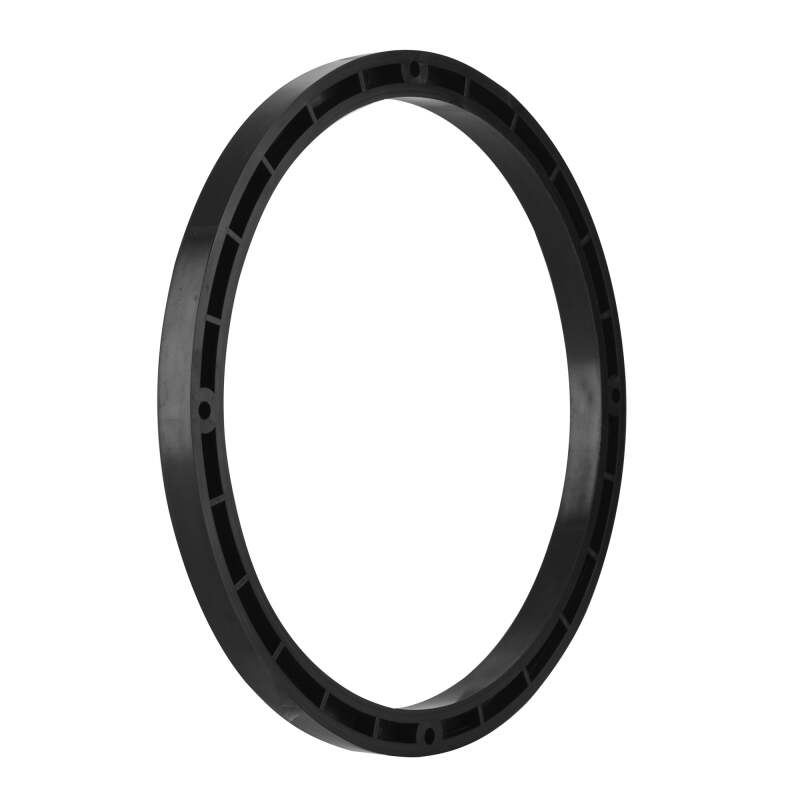 DS18 Harley-Davidson 8in 1/2in Speaker Spacer Ring ABS Black - RY-HDRING8 - angle view