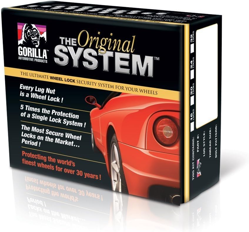 Gorilla Automotive - System Lock 5lug 12-1.25 Acorn CHR - 71623N