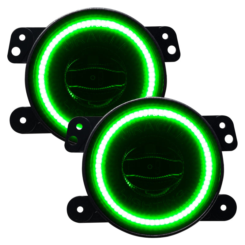 Oracle Jeep Wrangler JK/JL/JT High Performance W LED Fog Lights - ColorSHIFT - Dynamic SEE WARRANTY - 5846-332