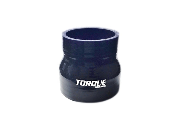 Torque Solution Transition Silicone Coupler 3 inch to 3.5 inch Black Universal - TS-CPLR-T335BK by Torque Solution