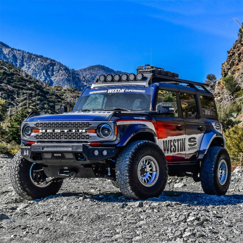 Superwinch 21-24 Ford Bronco Hidden Winch Mount - Black - 2404185