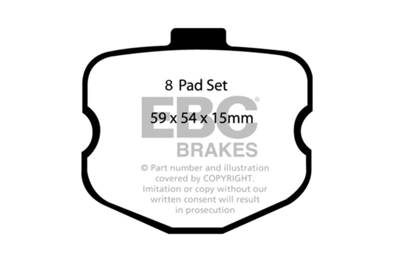 EBC 06-08 Chevrolet Corvette (C6) 7.0 (Z06) Bluestuff Rear Brake Pads - DP51771/2NDX