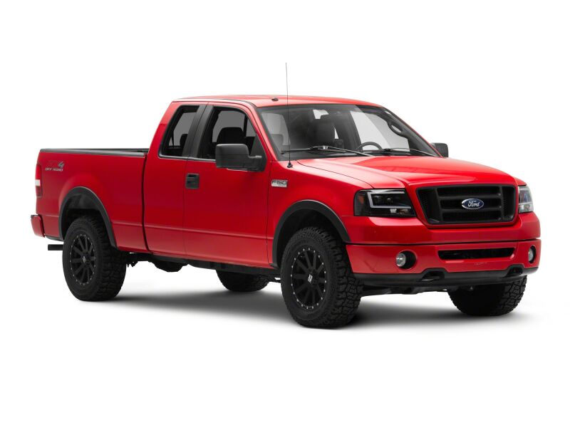 Raxiom 04-08 Ford F-150 Axial Series Projector Headlights- Black Housing- Clear Lens - T569352 - front view