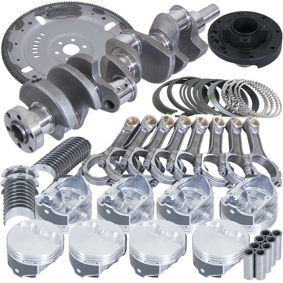 Eagle Ford 302 3.400in Crank 5.400in I-Beam Rods -5cc 4.030in Pistons 164 Tooth FP Balanced Assembly - B16622MA030 - front view