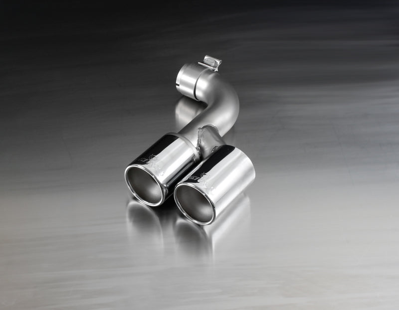 Remus 2012 BMW 3 Series F30/F31 2.0L 76mm Rolled Edge Chromed Tail Pipe Set - 086012 1604