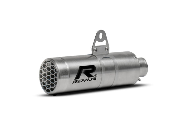 Remus 2021+ KTM 390 Adventure Mesh Brushed Stainless Steel Race Slip On w/Removable Sound Insert - 74583 652021 by Remus