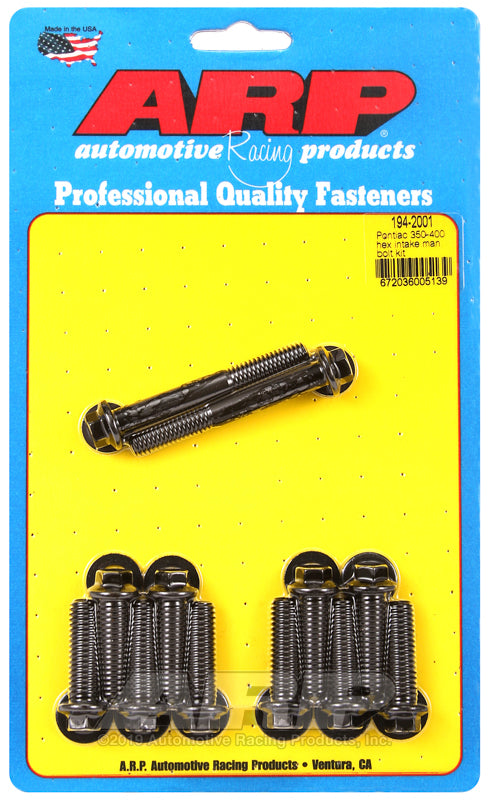 ARP Pontiac 350-400 Hex Intake Manifold Bolt Kit - 194-2001