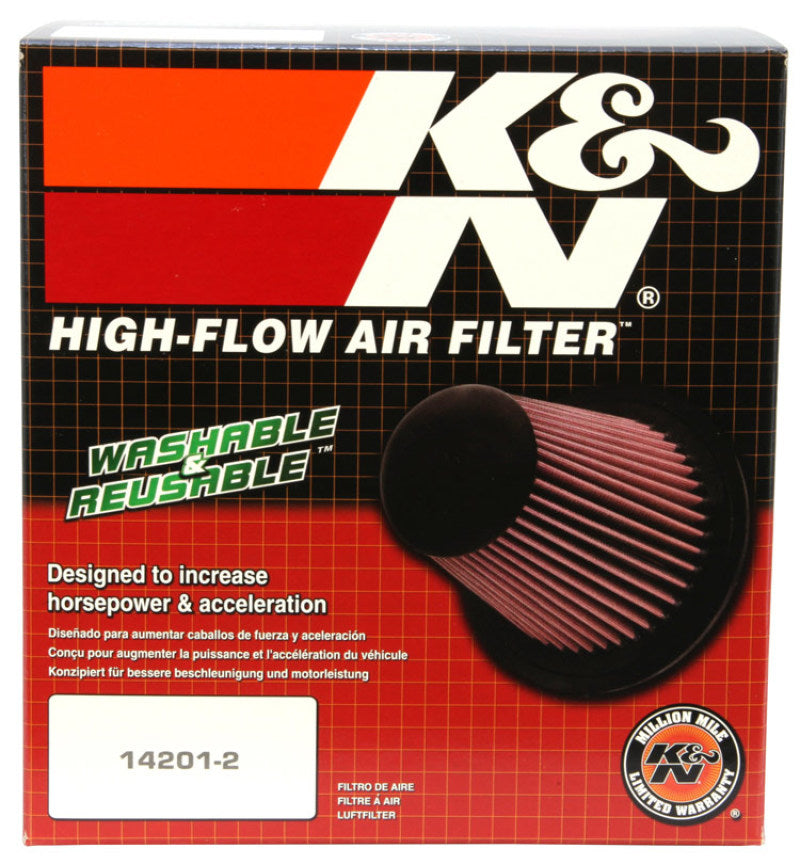 K&amp;N Filter Universal Air Filter Carbon Fiber Top With 6in Flange x 7.5in Base x 6in H - RP-5168