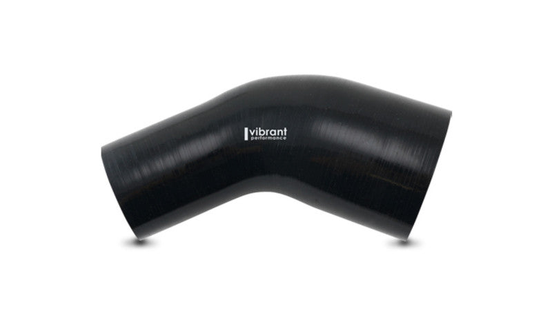Vibrant 45 Degree Silicone Transition Elbow Hose ID 3.50in x 2.50in - 19764 by Vibrant - angle view