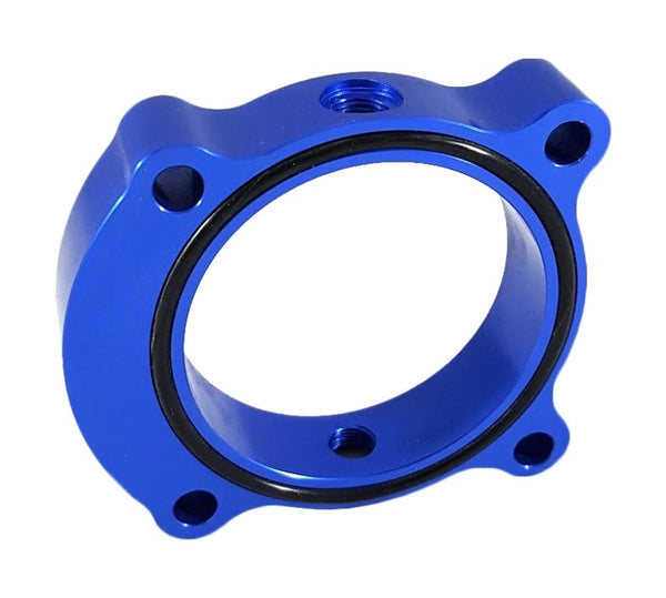 Torque Solution Throttle Body Spacer 2013+ Hyundai Genesis Coupe 2.0T  - Blue - TS-TBS-029BU for 2012-2014 Hyundai Genesis Co