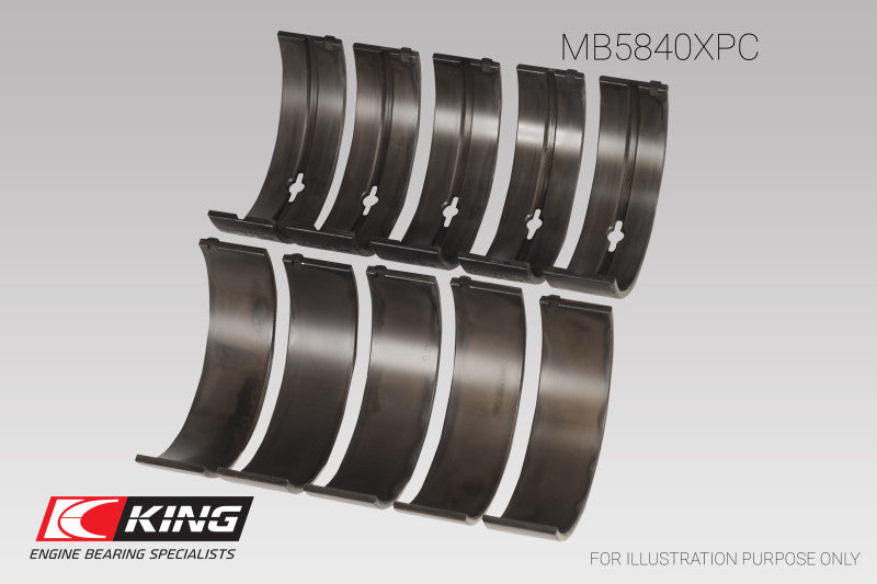King Chrysler 300 Srt8 (Size 0.25) Main Bearing Set - MB5840XPC0.25