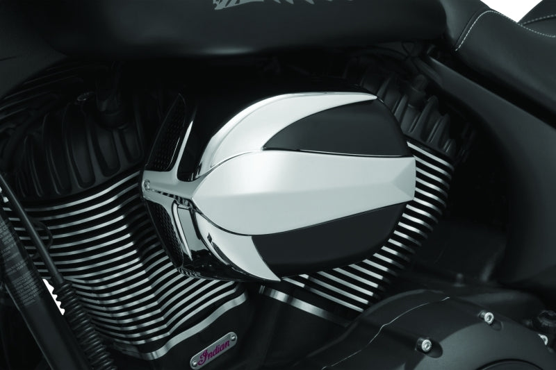 Kuryakyn Air Cleaner Shope Indian Chrome - 9270 - front view