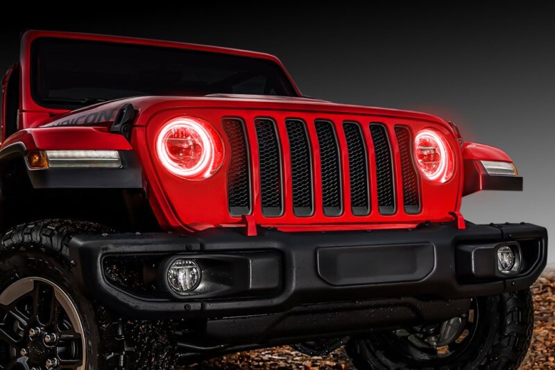 ORACLE Lighting Jeep Wrangler JL/Gladiator JT LED Surface Mount Headlight Halo Kit SEE WARRANTY - 1214-003